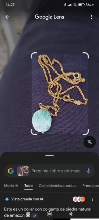 Collar Tous Terra Amazonita Baño Oro 18kt