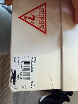 Zapatillas Guess Talla 38 Negras/Grises