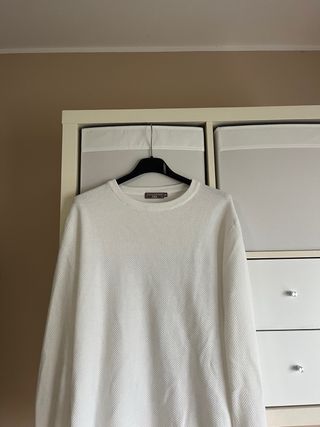 Maglione Cotton & Silk Bianco Taglia M