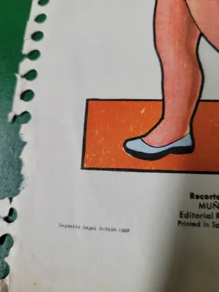 Muñeca Recortable Baby 1968