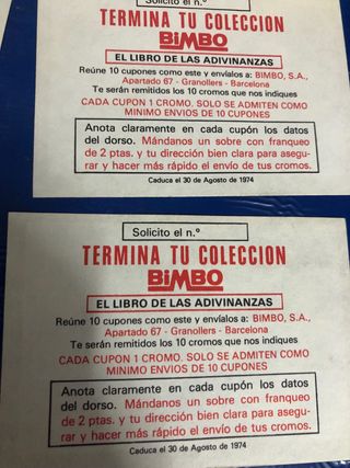 Bimbo - Libro de las Advinanzas / Vale Canje