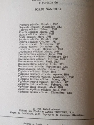 La casa de los espiŕitus (Plaza & Janeś/liter...