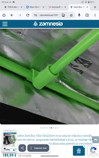 Armario de cultivo 100x100x200