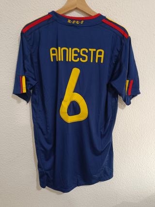 Camiseta Iniesta España Mundial 2010 Talla L