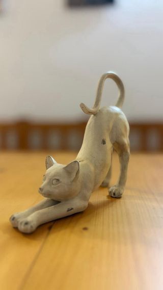 Pareja Figuras Gatos Vintage