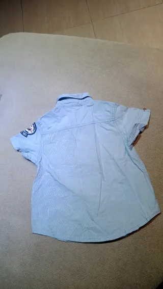 Camisa H&M Niño Azul Rayas