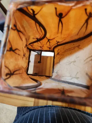 Lámpara Marroquí Bereber Cuero y Metal