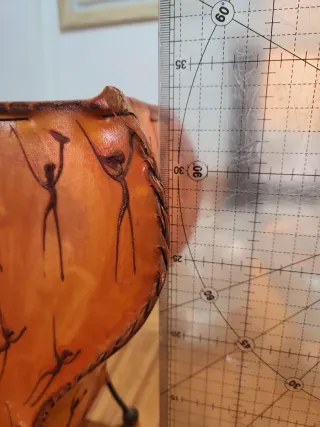 Lámpara Marroquí Bereber Cuero y Metal