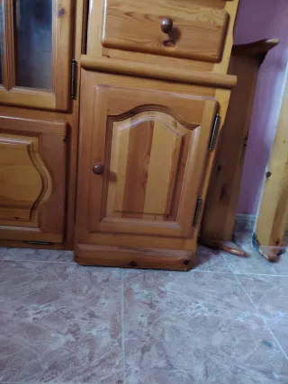 Mueble de madera de pino 9 piezas