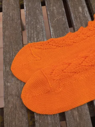 Medias huertano hombre naranja