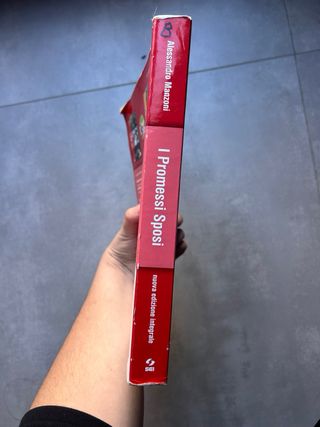 Libro scolastico sui promessi sposi