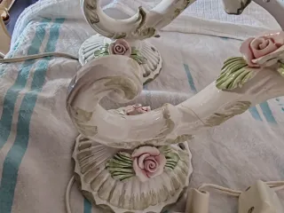 Lampadario Capodimonte vintage