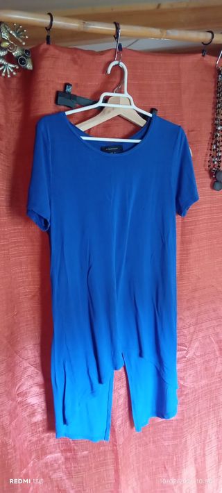 Camiseta larga mangas cortas