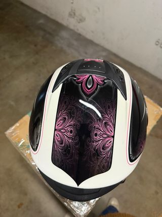Casco Moto Shiro Blanco y Negro
