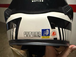 Casco Moto Shiro Blanco y Negro