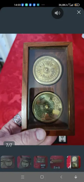 Indicatore del tempo in ottone