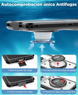 Beeasy Funda Impermeable Móvil IPX8, Buceo Profesi