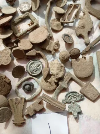 Lote de objetos antiguos