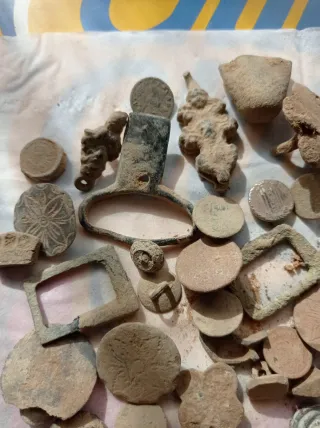 Lote de objetos antiguos