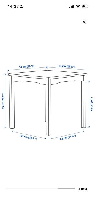 Mesa HAUGA IKEA Blanca