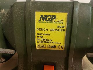 Afiladora/amoladora 2 piedras NGP Craft