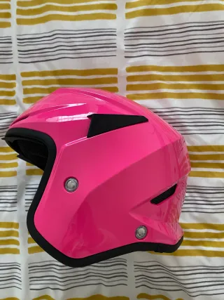 Casco Airoh Motocross Rosa