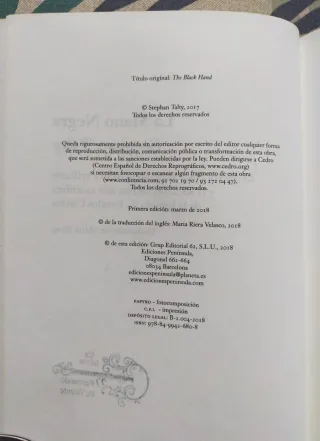 1* edición. La Mano Negra. Stephan Talty.