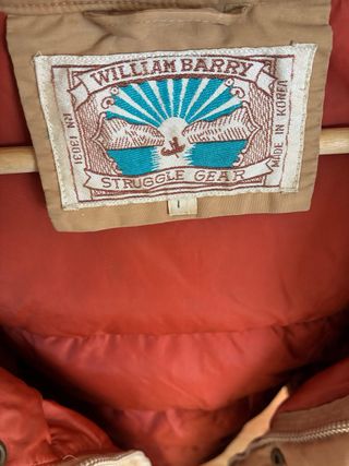 Chaqueta de plumas vintage beige