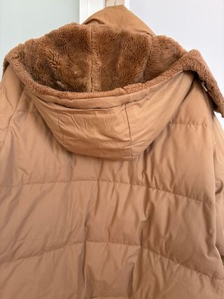 Chaqueta de plumas vintage beige