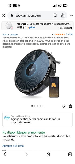 Aspiradora Robot Conga