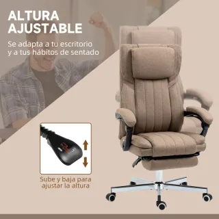 Silla de Oficina Reclinable y Giratoria