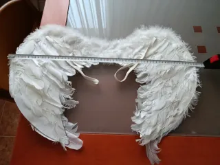 Alas de ángel y diadema