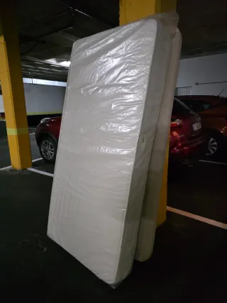 Somier individual + colchón Velfont