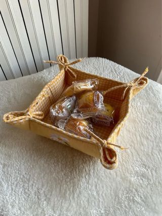 Cestino portapane cotone giallo PASHA