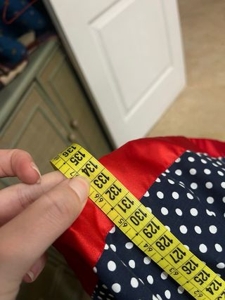 Traje Flamenca Lunares Rojo y Azul