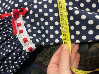 Traje Flamenca Lunares Rojo y Azul