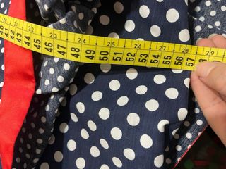 Traje Flamenca Lunares Rojo y Azul