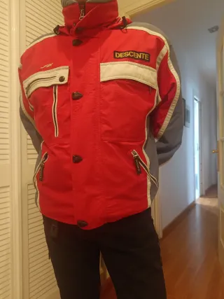 Chaqueta esquí Descente Roja y Gris Talla M