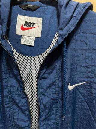 Giacca a vento Nike unisex blu taglia S