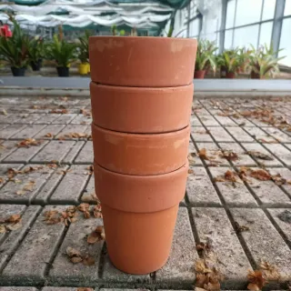Set 2 Vasi Terracotta Diametro 12cm