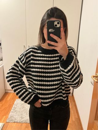 Jersey rayas blanco y negro Talla S/M