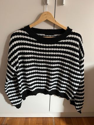Jersey rayas blanco y negro Talla S/M