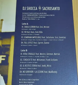 DJ Shocca - Sacrosanto Vinile Rap Hip Hop