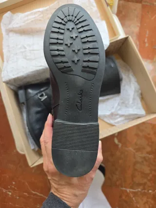 Botas altas de piel negras Clarks Talla 40