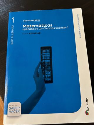 Solucionario Matemáticas 1º bachillerato