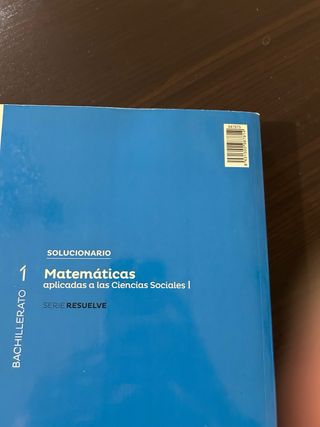 Solucionario Matemáticas 1º bachillerato