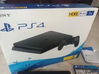 Ps4 PlayStation 4 Slim 1TB + mando + 8 Juegos