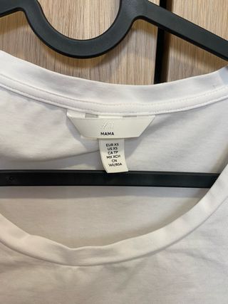 Pack 2 Camisetas Premamá H&M Talla XS