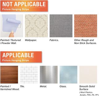 28 Pares (56 tiras) Tiras para Colgar Cuadros Blan