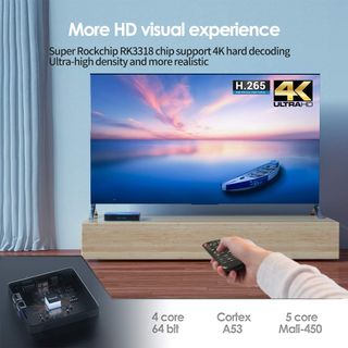Android 11.0 TV Box, 2GB RAM 16GB ROM RK3318 Quad-
